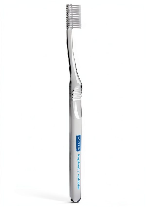 VITIS Implant Sulcular Brush Narrow Linear Head Soft Tynex Filaments-0