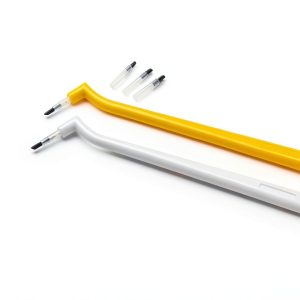 PULPDENT PU-BRL Brush Tips 24mm Length, Made in USA, Pack of 500-0