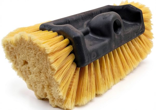 Yellow Flagged POLYSTYRENE Magnolia Brush Dental Brush Reusable-0