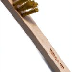 Beta 1737 Wire Brush Corrugated Brass Wires with Hardwood Handle 0.2-0
