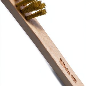 Beta 1737 Wire Brush Corrugated Brass Wires with Hardwood Handle 0.2-0