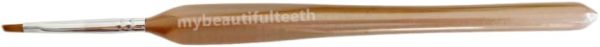 Wood Handle Denture Brushes ACMEDENT Brush Pen Flat Bold Thin-2