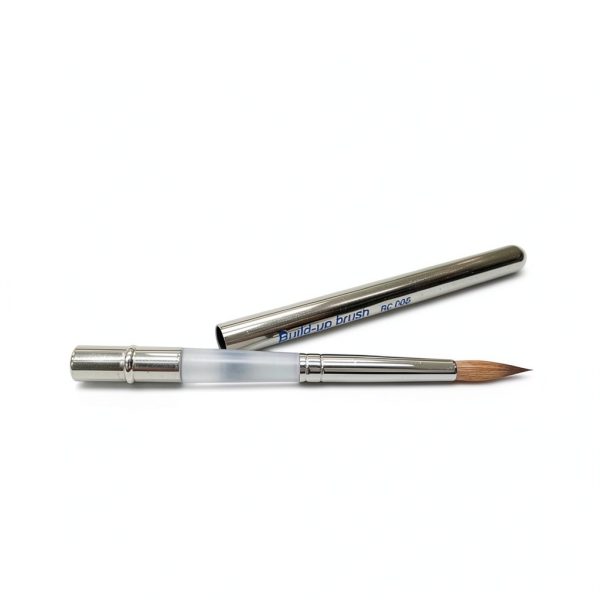 Porcelain Natural K Ceramist Brushes 5 Piece Set with Caps - Used in Dental Laboratory - Arts & Crafts-4