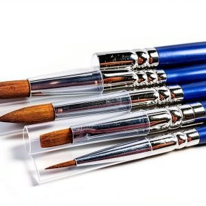 Nylon Dental Brush Pen 5Piece by ACMEDENT with Blue Wood Handle-0