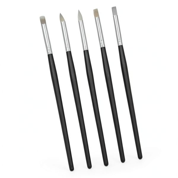 White Dental Resin Brush Pens YK0306 Set of 5 Tooth Shaping Tools-2