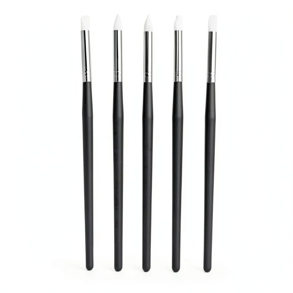 White Dental Resin Brush Pens YK0306 Set of 5 Tooth Shaping Tools-3