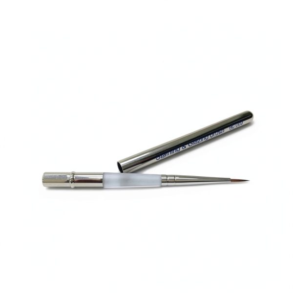 Porcelain Natural K Ceramist Brushes 5 Piece Set with Caps - Used in Dental Laboratory - Arts & Crafts-6