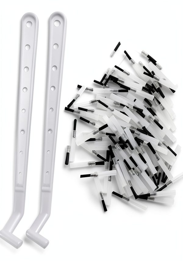 Hilitand 100Pcs Dental Disposable Composite Brush Tips 2 Brushes Handles Disposable Composite Brush Tips for Replacement-4