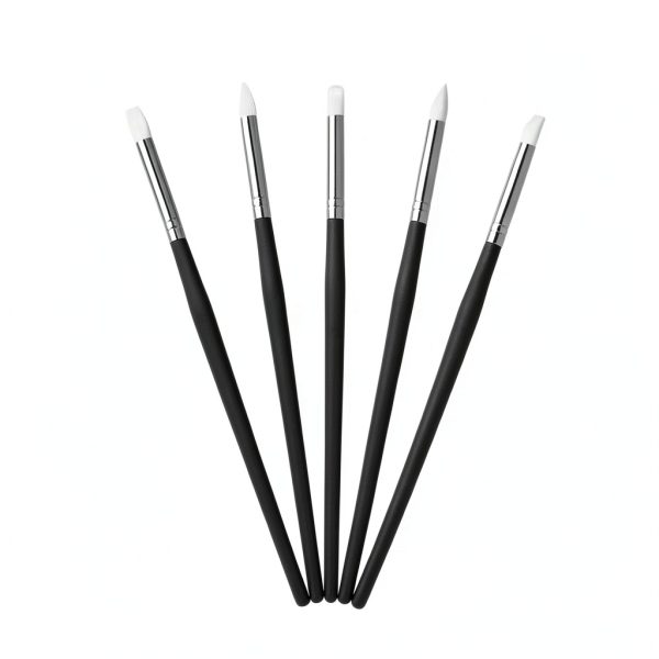 White Dental Resin Brush Pens YK0306 Set of 5 Tooth Shaping Tools-0