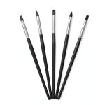 5pcs Black Dental Resin Brush Pens Dental Shaping Silicone Tooth Tool-0