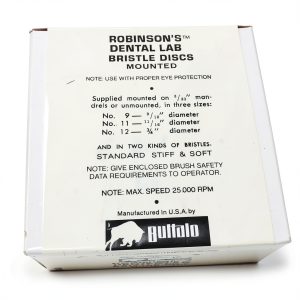 Buffalo Abbott Robinson Dental Mounted Bristle Brush 06044#9 Stiff-0