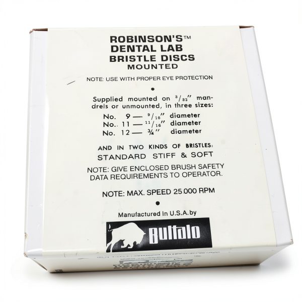 Buffalo Abbott Robinson Dental Mounted Bristle Brush 06044#9 Stiff-0