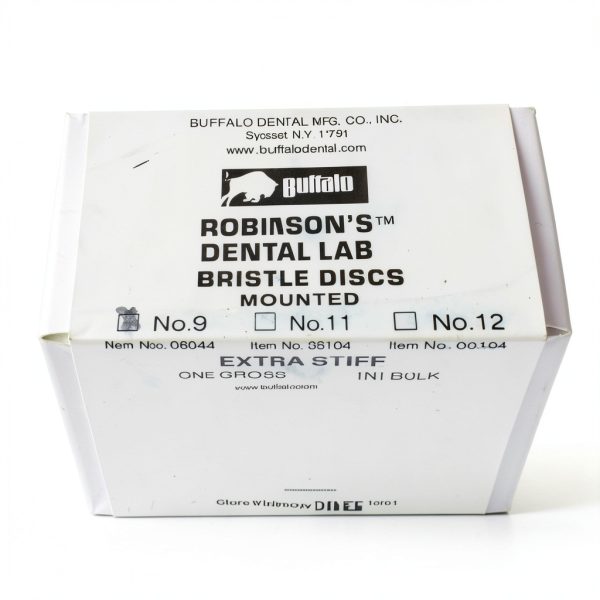 Buffalo Abbott Robinson Dental Mounted Bristle Brush 06044#9 Stiff-1
