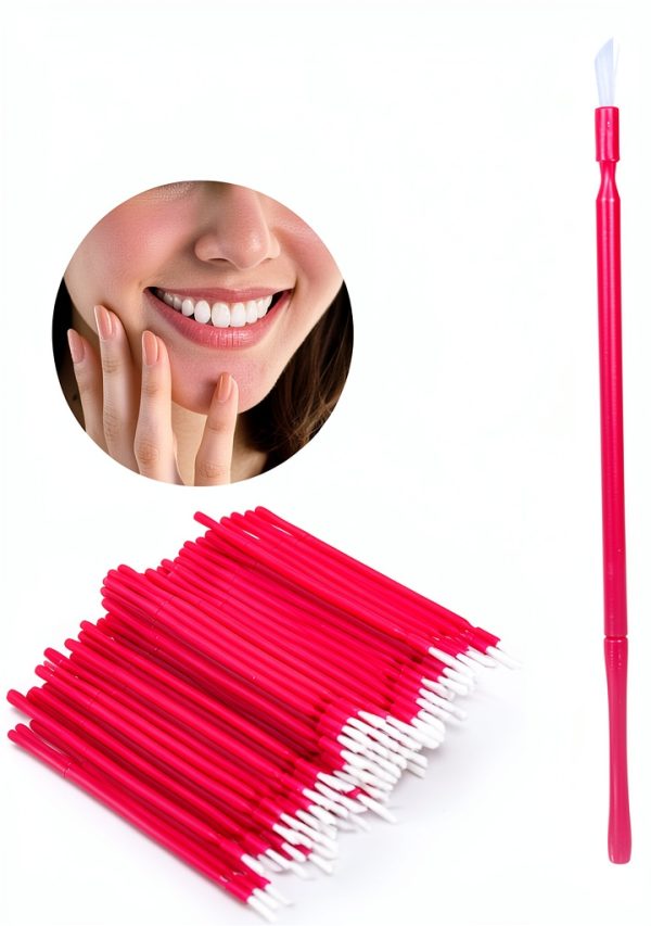 Dental Micro Brush 100 PCS Agatige Bendable Ultrafine Purple Brush-7
